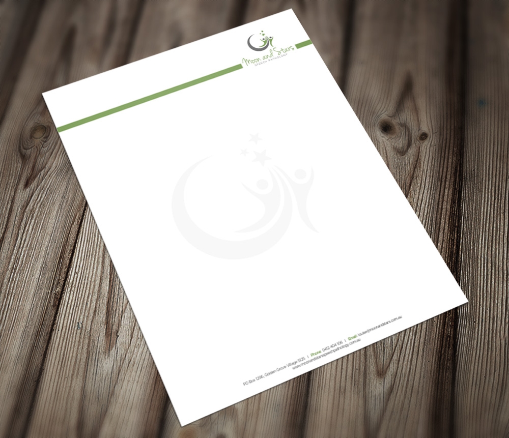 Moon and Stars Speech Pathology logo design by Kindo