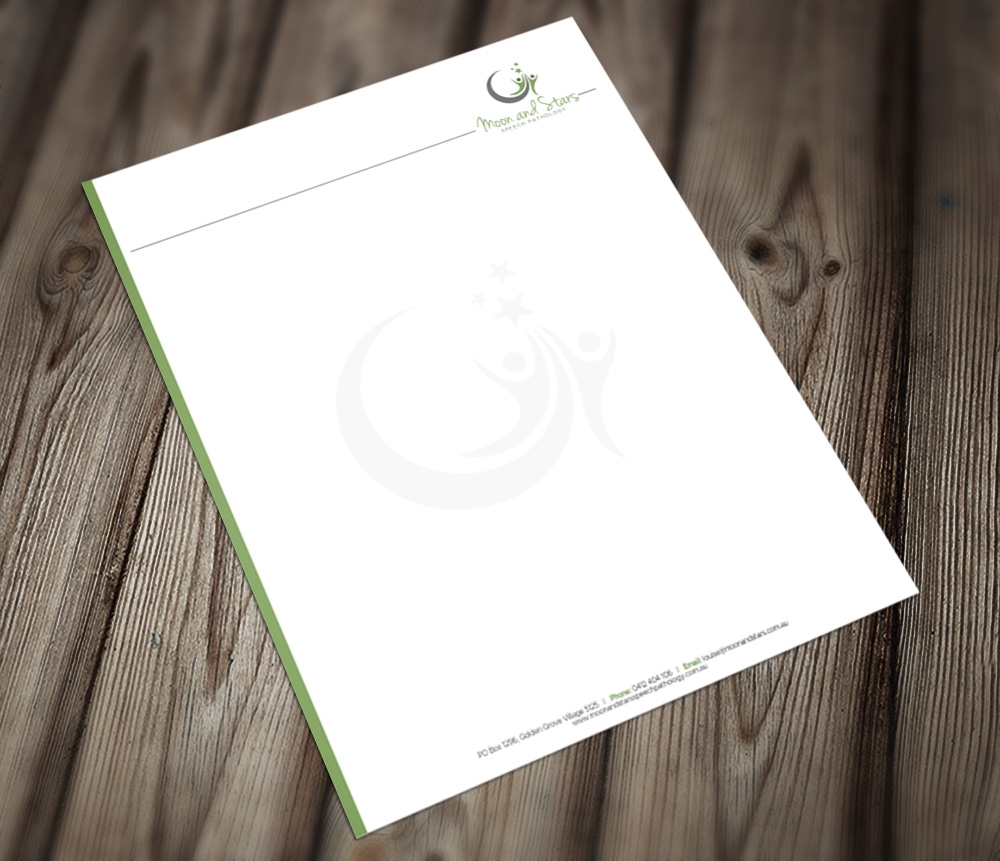 Moon and Stars Speech Pathology logo design by Kindo