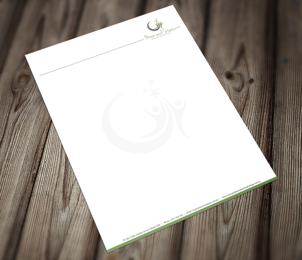 Moon and Stars Speech Pathology logo design by Kindo