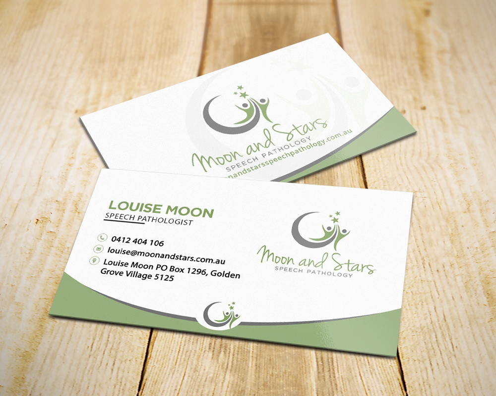 Moon and Stars Speech Pathology logo design by MastersDesigns