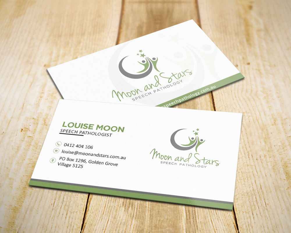 Moon and Stars Speech Pathology logo design by MastersDesigns