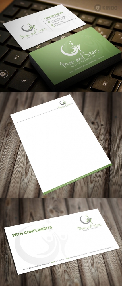 Moon and Stars Speech Pathology logo design by Kindo