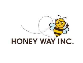 Honey way Inc. logo design by AamirKhan