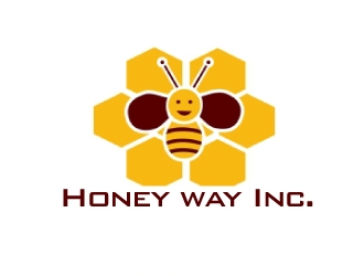 Honey way Inc. logo design by AamirKhan
