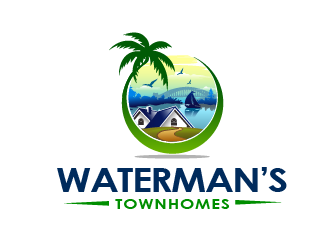 Watermans Townhomes logo design by THOR_