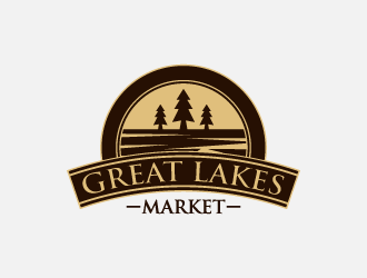Great Lakes Market logo design by fastsev