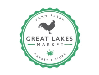 Great Lakes Market logo design by Rachel