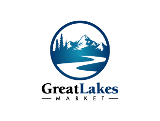 Great Lakes Market logo design by pencilhand