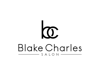 Blake Charles Salon logo design by ubai popi