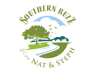 Southern Buzz with Nat & Steph logo design by Gwerth
