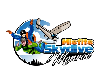 Misfits-Skydive Monroe logo design by DreamLogoDesign
