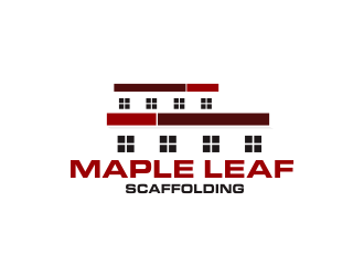 Maple Leaf Scaffolding logo design by Greenlight