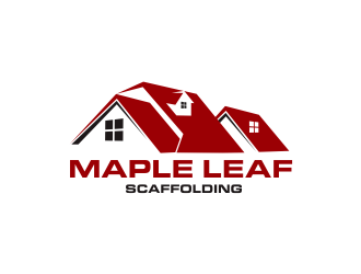 Maple Leaf Scaffolding logo design by Greenlight