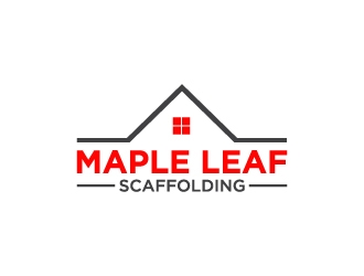Maple Leaf Scaffolding logo design by aryamaity
