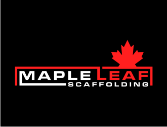 Maple Leaf Scaffolding logo design by Zhafir