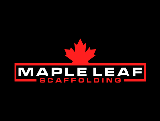 Maple Leaf Scaffolding logo design by Zhafir
