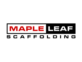 Maple Leaf Scaffolding logo design by nurul_rizkon