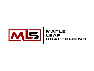 Maple Leaf Scaffolding logo design by Zhafir