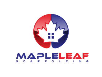 Maple Leaf Scaffolding logo design by AisRafa