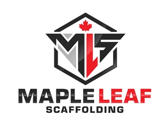 Maple Leaf Scaffolding logo design by DreamLogoDesign