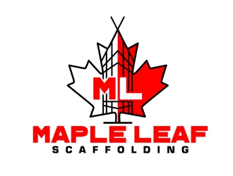 Maple Leaf Scaffolding logo design by DreamLogoDesign