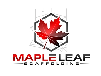 Maple Leaf Scaffolding logo design by DreamLogoDesign