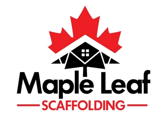 Maple Leaf Scaffolding logo design by DreamLogoDesign