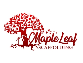 Maple Leaf Scaffolding logo design by DreamLogoDesign
