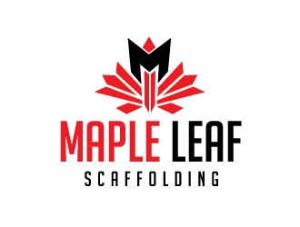 Maple Leaf Scaffolding logo design by KreativeLogos