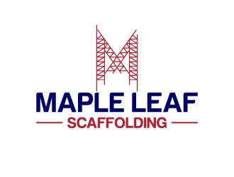 Maple Leaf Scaffolding logo design by aryamaity