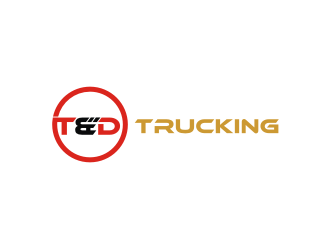 T&D Trucking logo design by Diancox