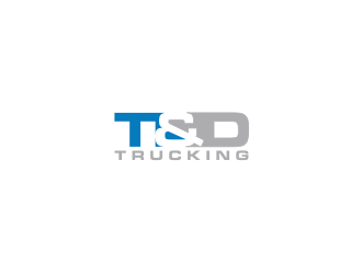 T&D Trucking logo design by logitec