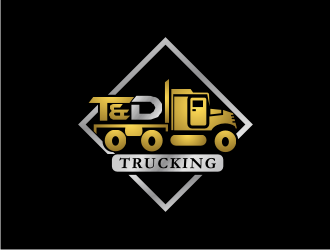 T&D Trucking logo design by BintangDesign