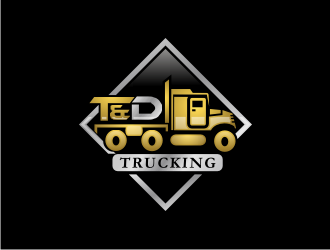 T&D Trucking logo design by BintangDesign