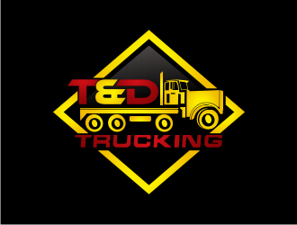 T&D Trucking logo design by BintangDesign