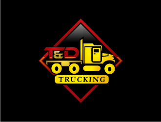 T&D Trucking logo design by BintangDesign