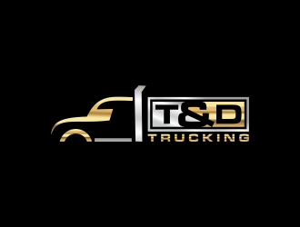 T&D Trucking logo design by p0peye
