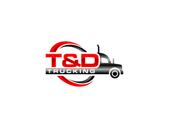 T&D Trucking logo design by haidar