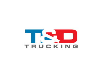 T&D Trucking logo design by logitec