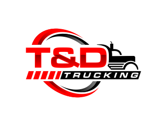 T&D Trucking logo design by haidar