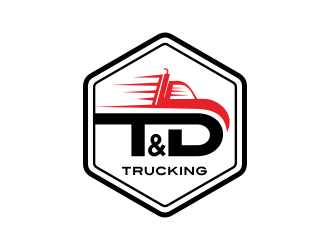 T&D Trucking logo design by AisRafa