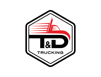 T&D Trucking logo design by AisRafa