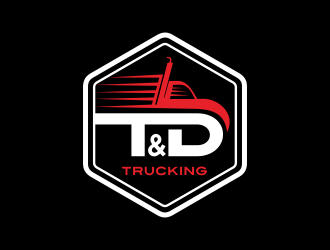 T&D Trucking logo design by AisRafa