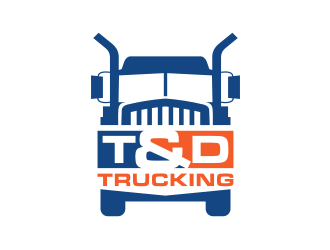 T&D Trucking logo design by hopee