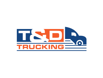 T&D Trucking logo design by hopee