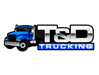 T&D Trucking logo design by kunejo