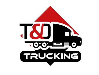T&D Trucking logo design by shravya