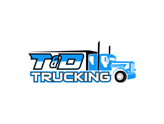 T&D Trucking logo design by nandoxraf