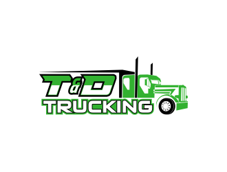T&D Trucking logo design by nandoxraf