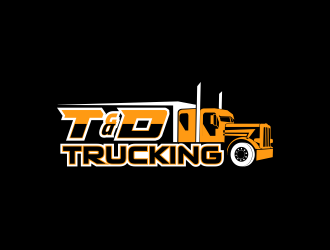 T&D Trucking logo design by nandoxraf